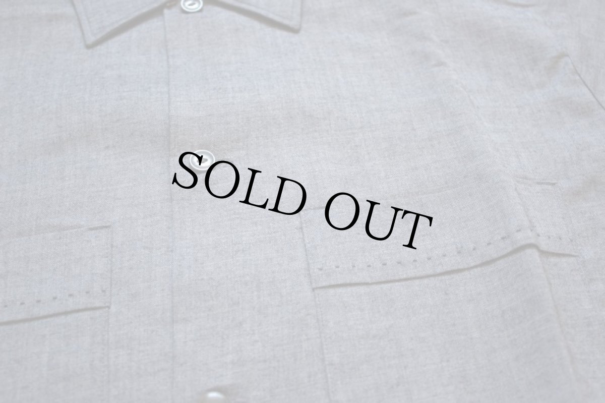 画像5: デッドストック★60s USA製 Fleetline レーヨンシャツ グレー S (5)