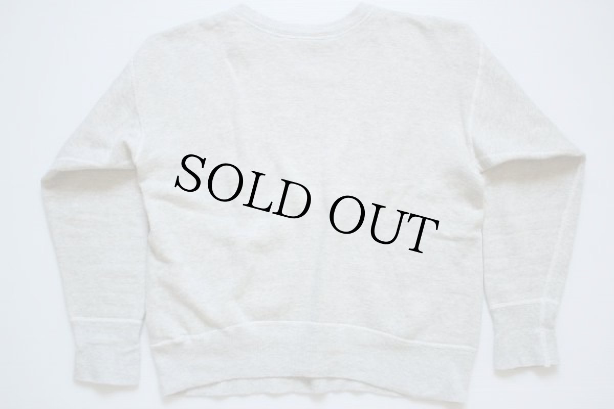 画像4: 50s RUSSELLラッセル 染み込みプリント 前V スウェット グレー (4)