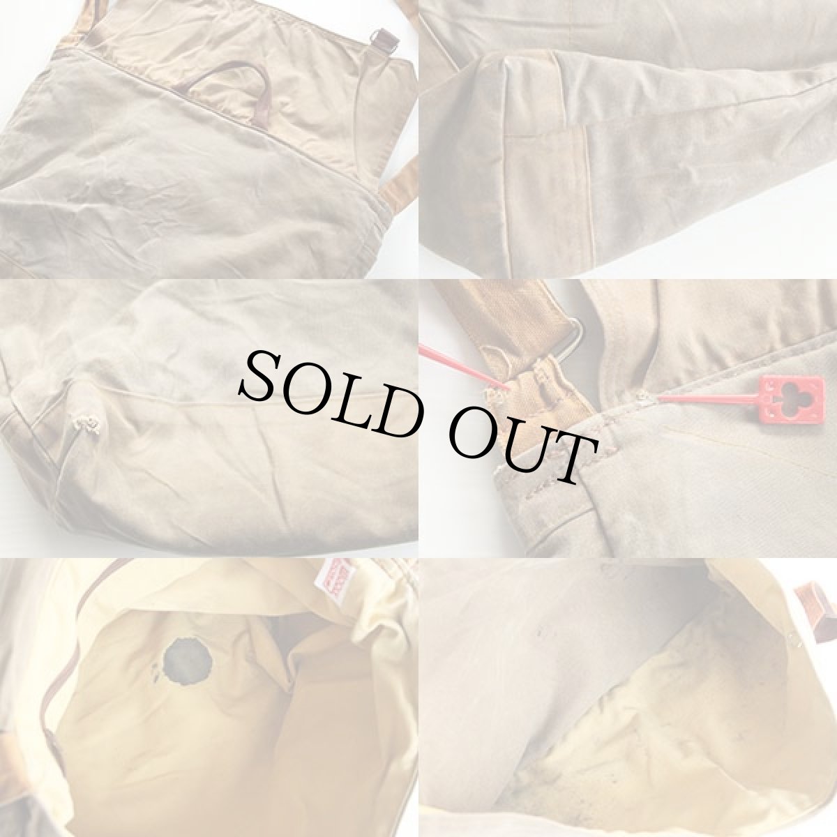 画像3: WOOLY BISON オイルドコットン ショルダーバッグ (3)