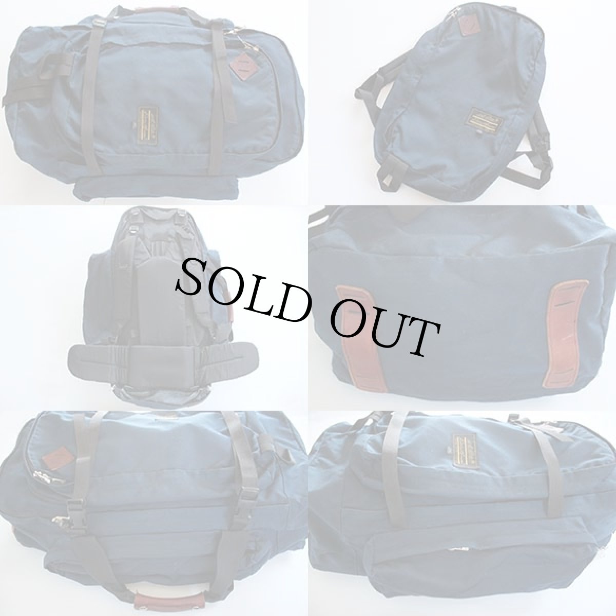 画像2: 80s EddieBauerエディーバウアー 3WAY バックパック 紺 (2)