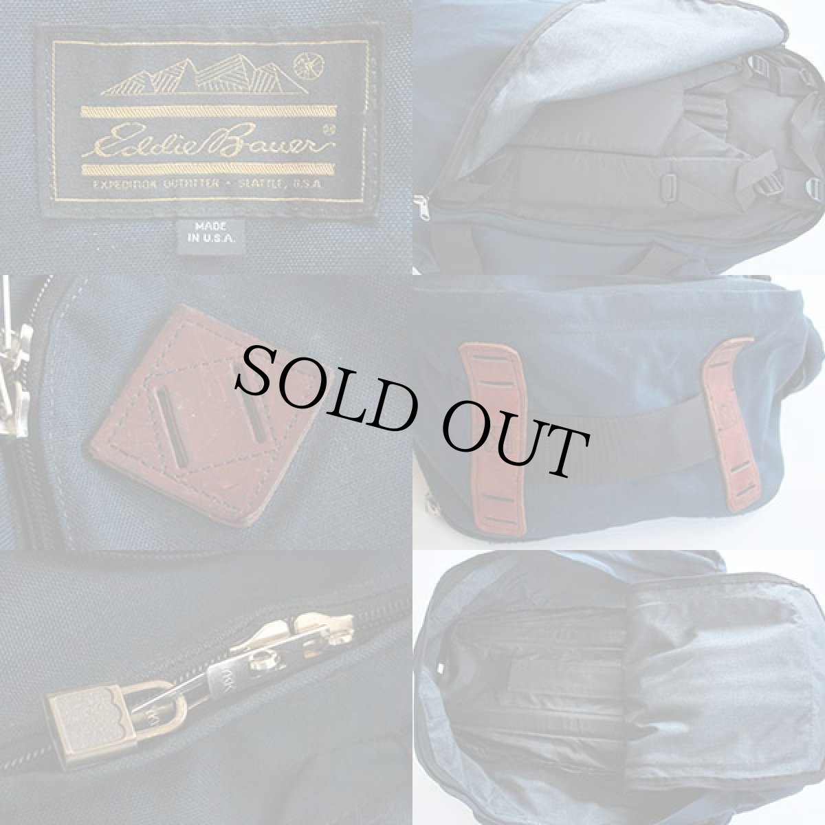 画像3: 80s EddieBauerエディーバウアー 3WAY バックパック 紺 (3)