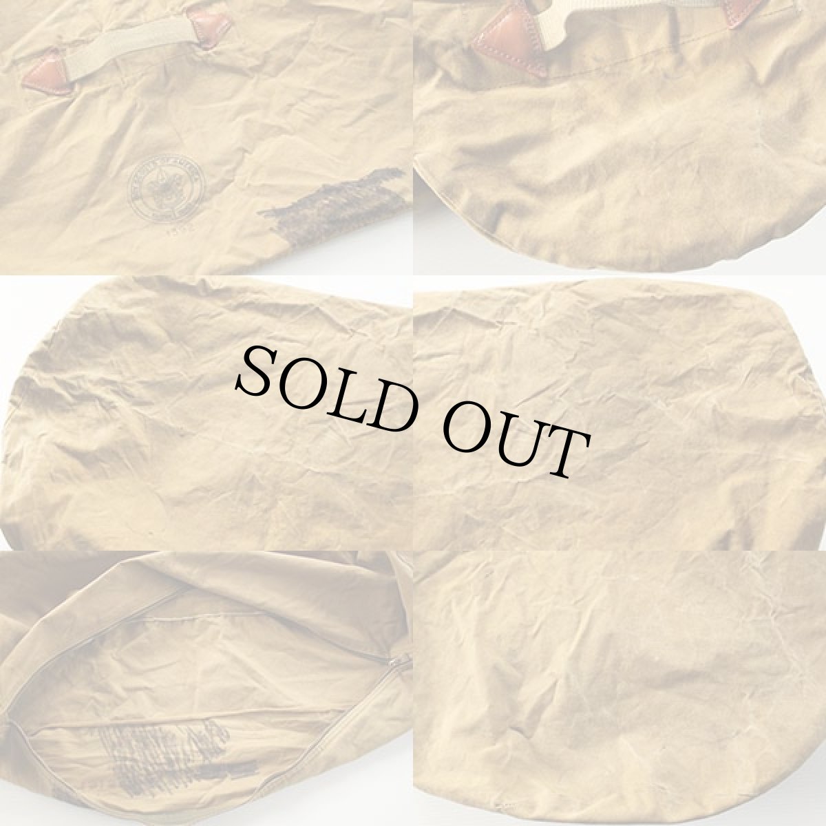 画像3: 50s BSA ボーイスカウト DIAMOND BRAND キャンバス ダッフルバッグ カーキ (3)