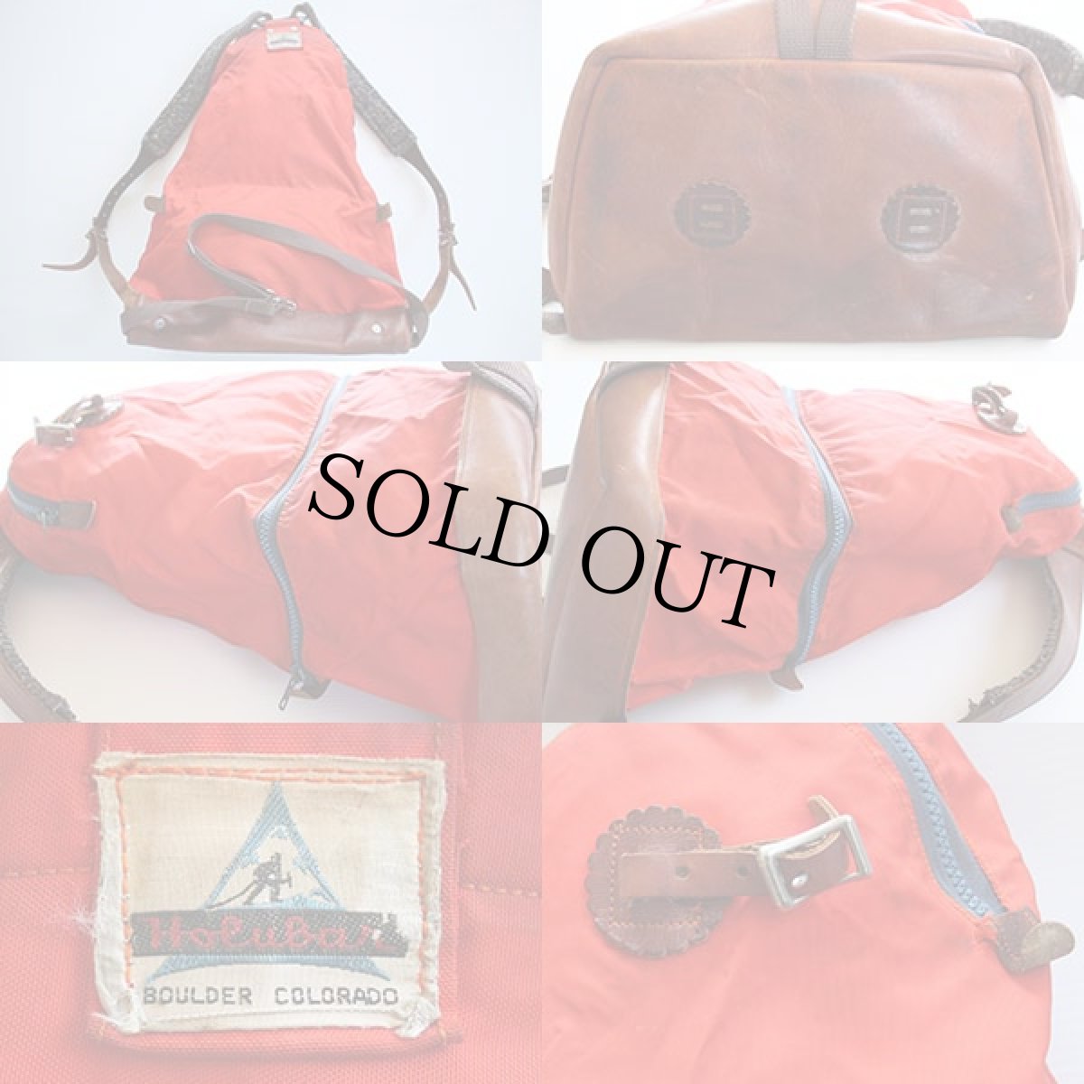 画像2: 70s Holubar 2気筒 ボトムレザー デイパック★リュックサック (2)