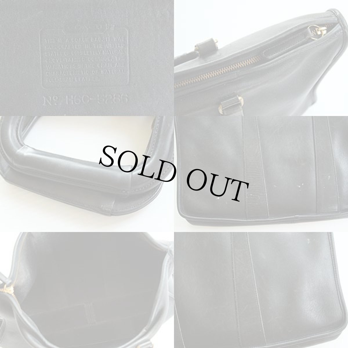 画像3: USA製 COACH オールド コーチ レザー ブリーフケース 黒★5286 (3)