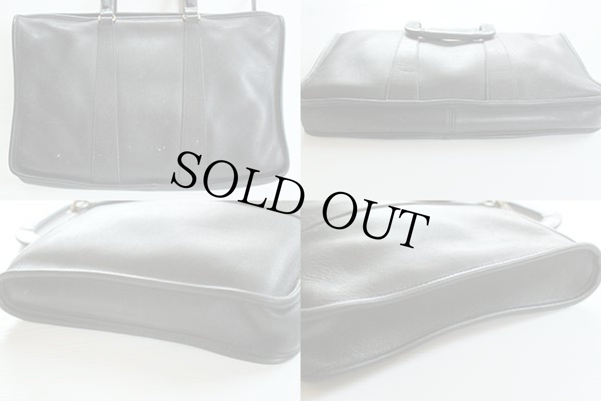 画像2: USA製 COACH オールド コーチ レザー ブリーフケース 黒★5286 (2)