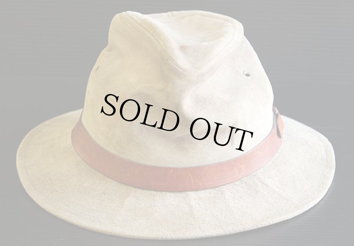 画像2: 80s USA製 EddieBauerエディーバウアー スエードレザーハット M (2)