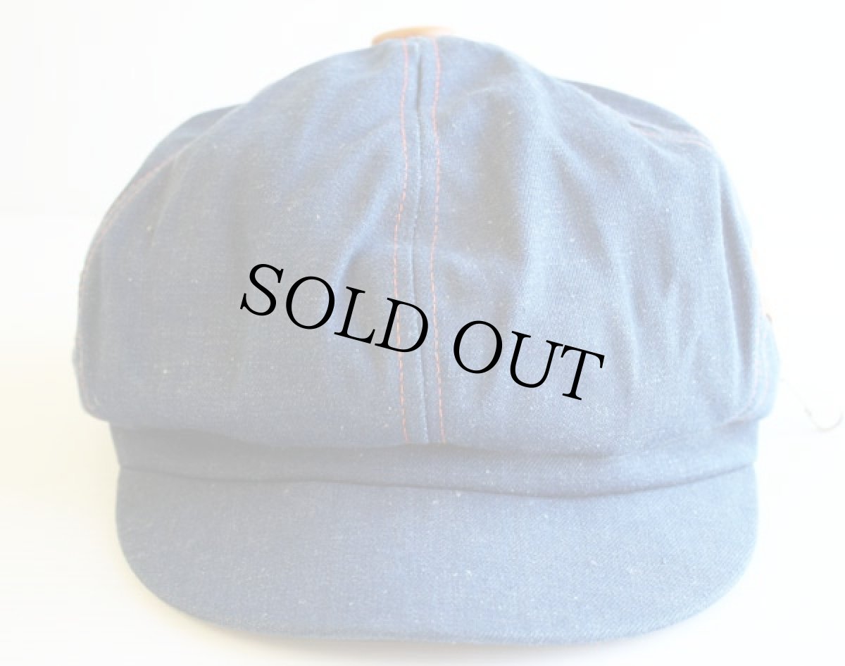 画像2: 70s UNKNOWN デニム キャスケット L (2)