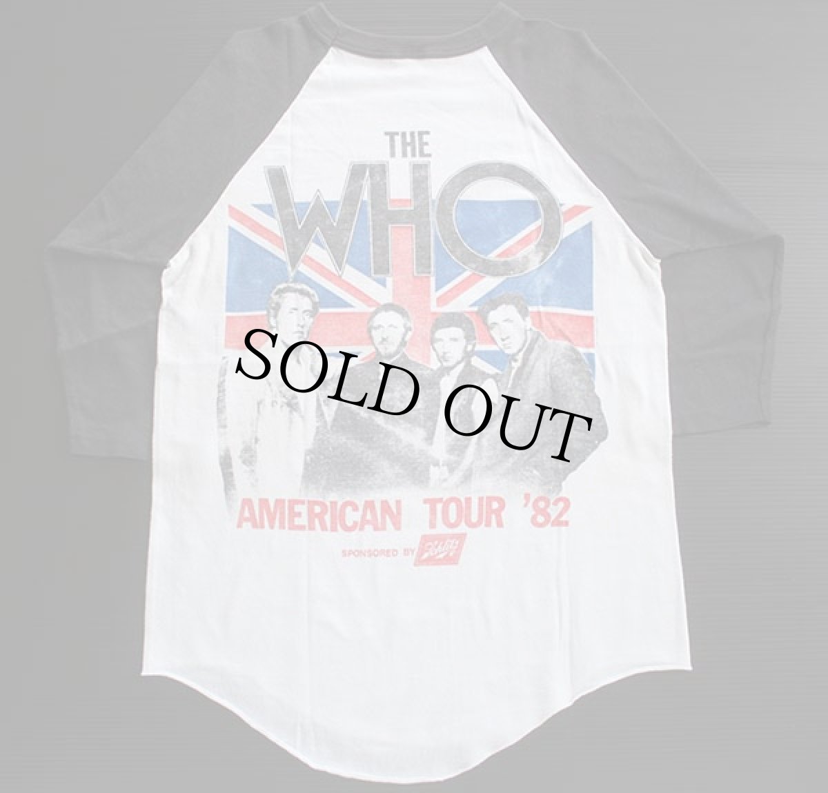 画像2: 80s USA製 THE WHO AMERICAN TOUR'82 七分袖 ラグラン バンドTシャツ M (2)