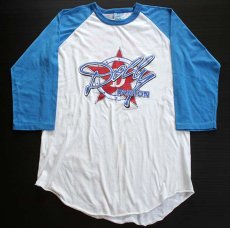 画像1: 80s USA製 DOLLY PARTONドリーパートン ツアー 七分袖 ラグラン バンドTシャツ L (1)