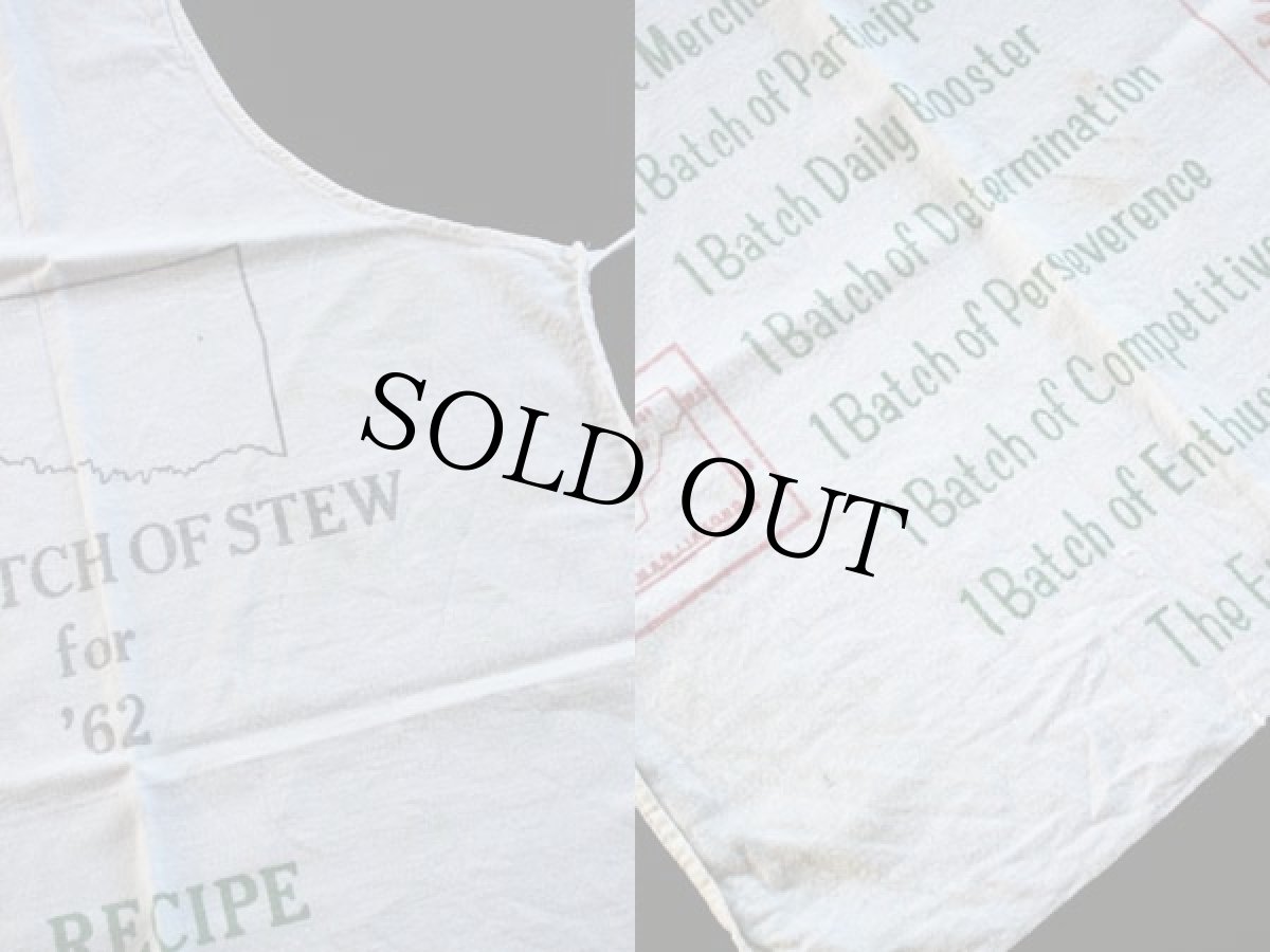 画像3: 60's THE BATCH OF STEW for'62 コットン ワークエプロン (3)