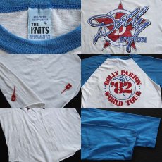 画像3: 80s USA製 DOLLY PARTONドリーパートン ツアー 七分袖 ラグラン バンドTシャツ L (3)