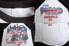 画像3: 80s USA製 THE WHO AMERICAN TOUR'82 七分袖 ラグラン バンドTシャツ M (3)