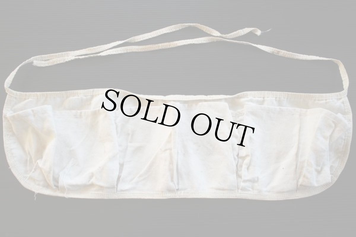 画像2: ビンテージ キャンバス ワークエプロン 生成り (2)