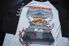 画像2: 80s AERO SMITH エアロスミス ラグラン 七分袖Tシャツ (2)