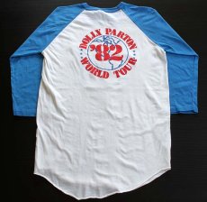 画像2: 80s USA製 DOLLY PARTONドリーパートン ツアー 七分袖 ラグラン バンドTシャツ L (2)