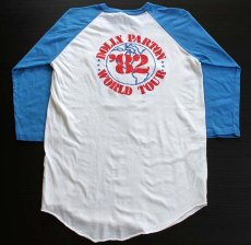 画像2: 80s USA製 DOLLY PARTONドリーパートン ツアー ラグラン 七分袖Tシャツ L (2)