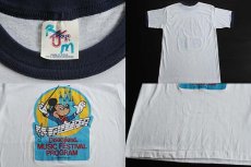 画像3: 80s USA製 Disneylandディズニーランド ミッキー マウス リンガーTシャツ L (3)