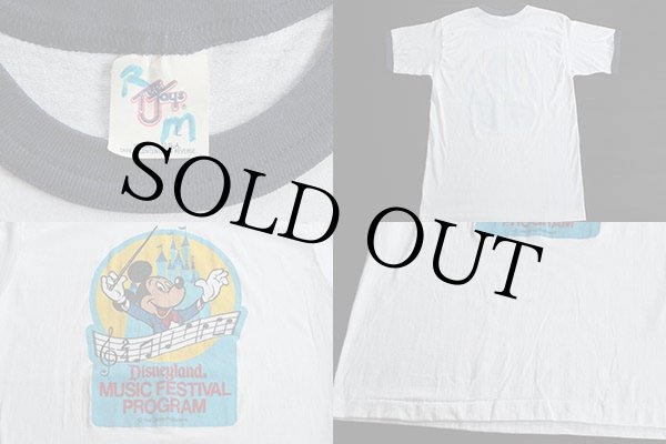 80s USA製 Disneylandディズニーランド ミッキー マウス リンガーT
