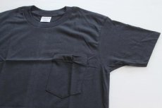 画像1: デッドストック★80s USA製 McGREGORマクレガー ポケット付きTシャツ 黒 M (1)
