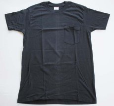 画像2: デッドストック★80s USA製 McGREGORマクレガー ポケット付きTシャツ 黒 M (2)