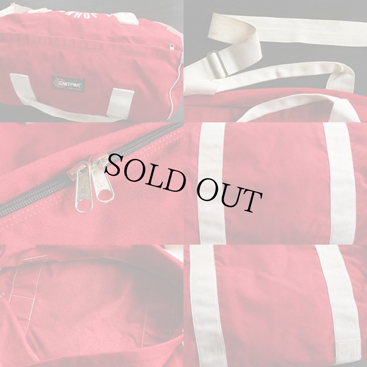 画像3: 80s USA製 EASTPAKイーストパック WRESTLING ダッフルバッグ 赤 (3)