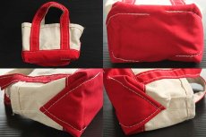 画像2: USA製 L.L.Bean BOAT AND TOTE ヒイラギ刺繍 キャンバス トートバッグ ミニ (2)