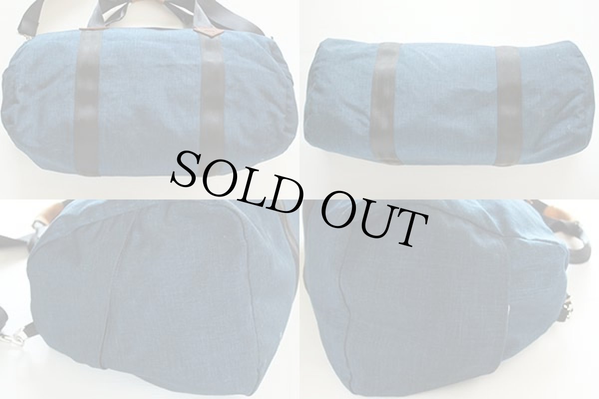 画像2: 70s WILDERNESS EXPERIENCE ダッフルバッグ 紺 (2)