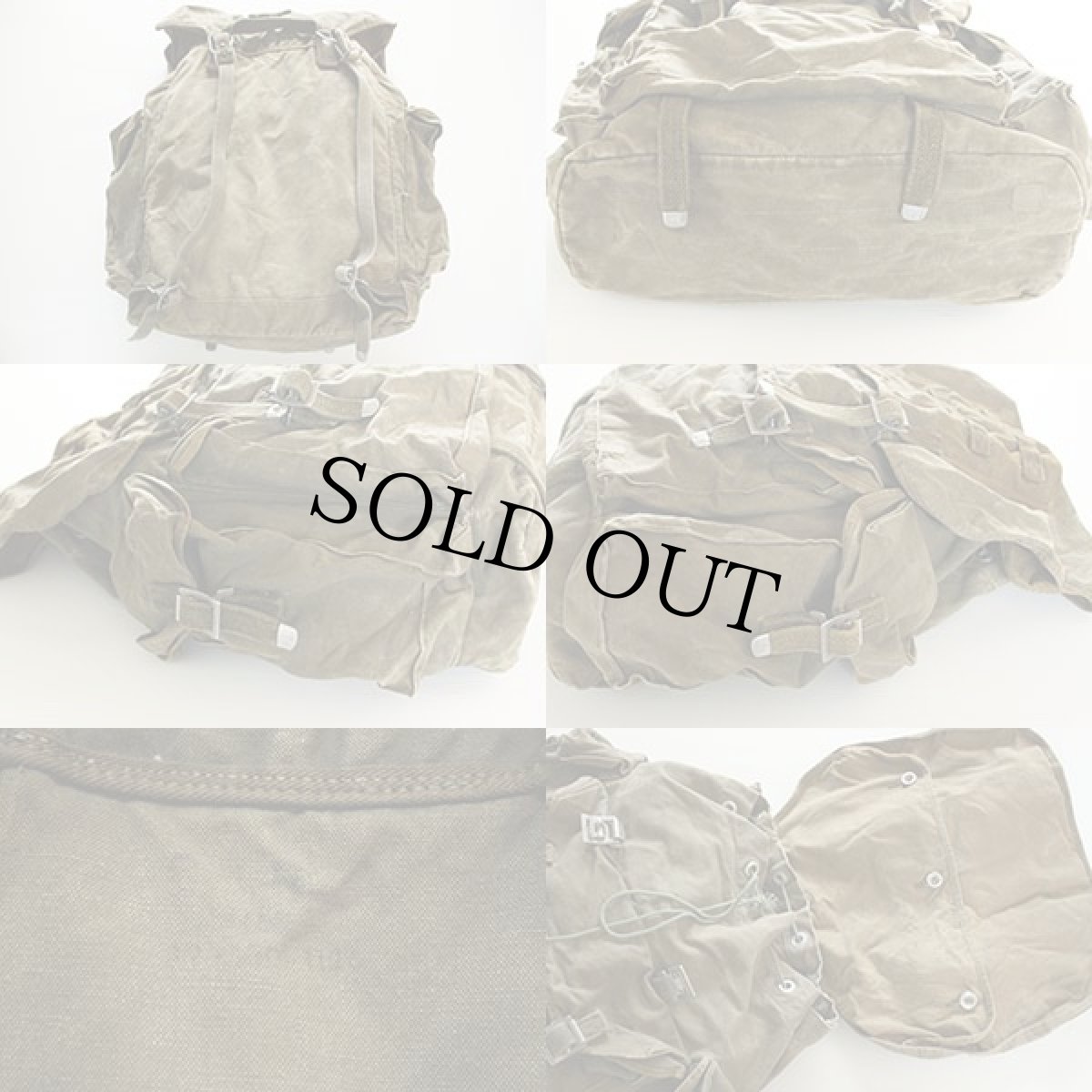 画像2: ビンテージ ミリタリー リュックサック (2)