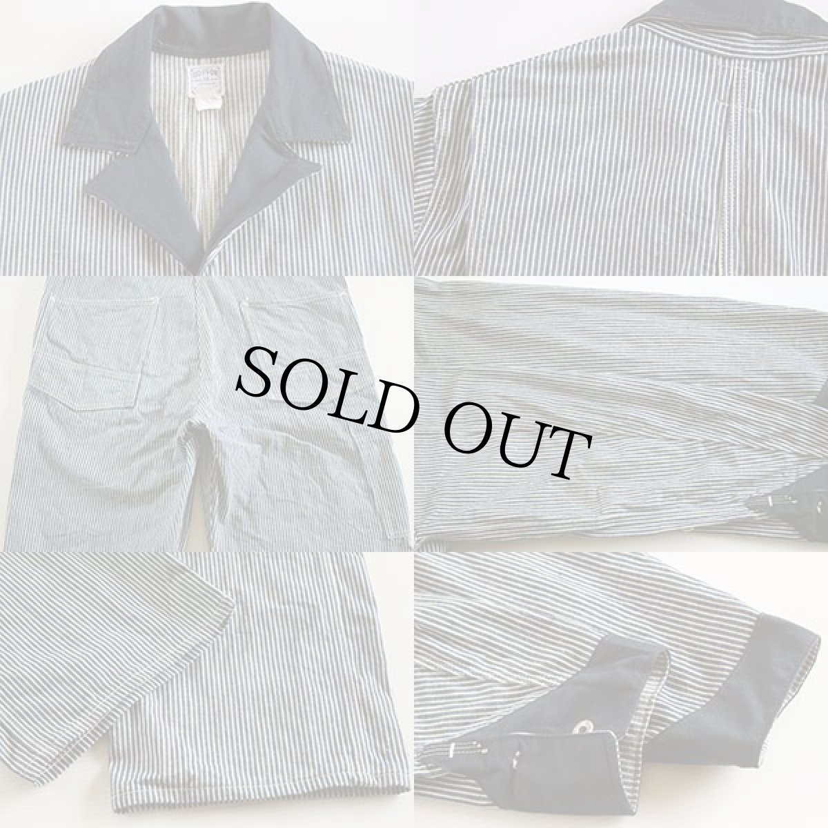 画像3: 50s GO-PFOR ツートン ヒッコリー オールインワン 38 (3)