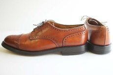 画像2: USA製 Allen Edmondsアレンエドモンズ ストレートチップ レザーシューズ 茶 8.5D★革靴 (2)