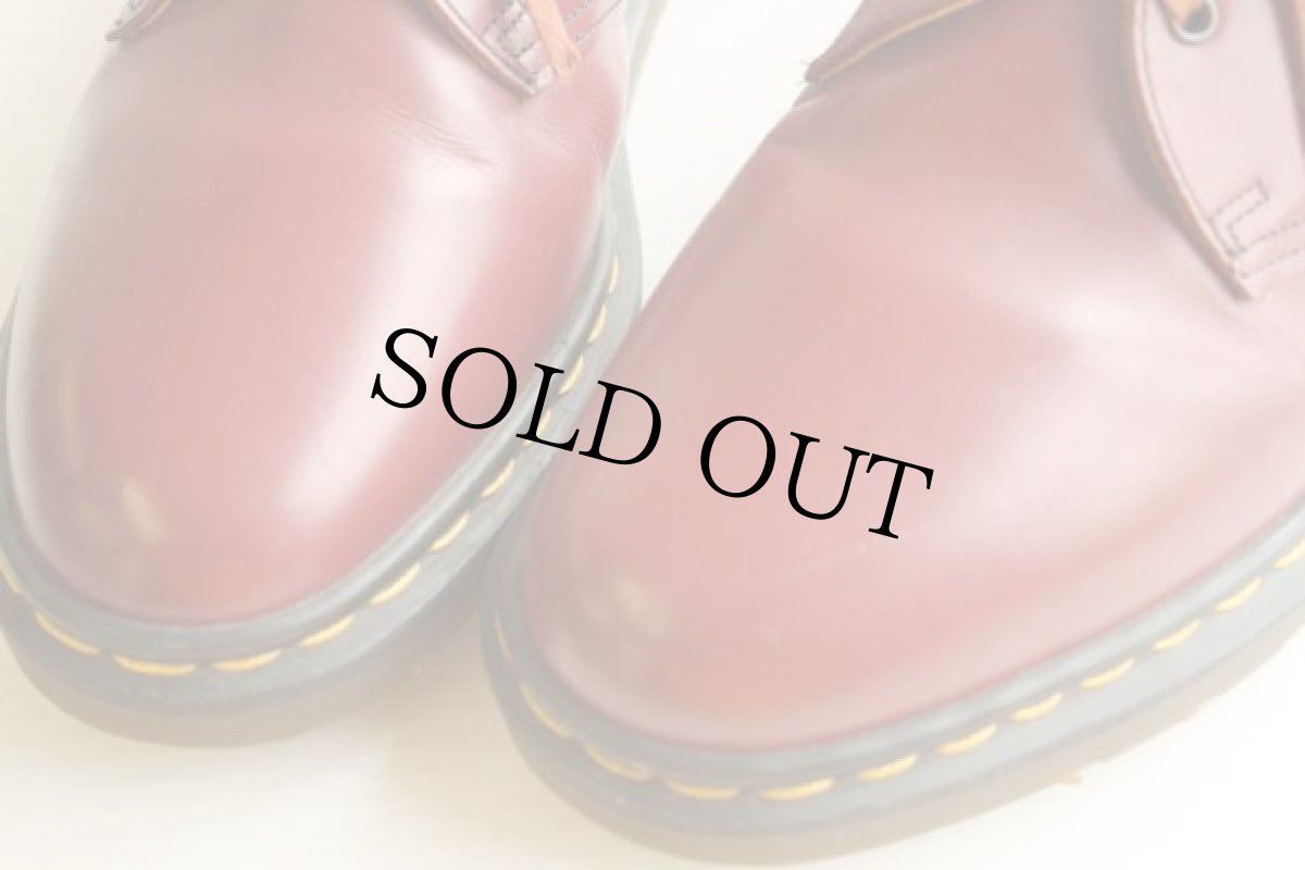 画像5: 英国製 DR.MARTENSドクターマーチン 3ホール レザーシューズ チェリー UK7 (5)