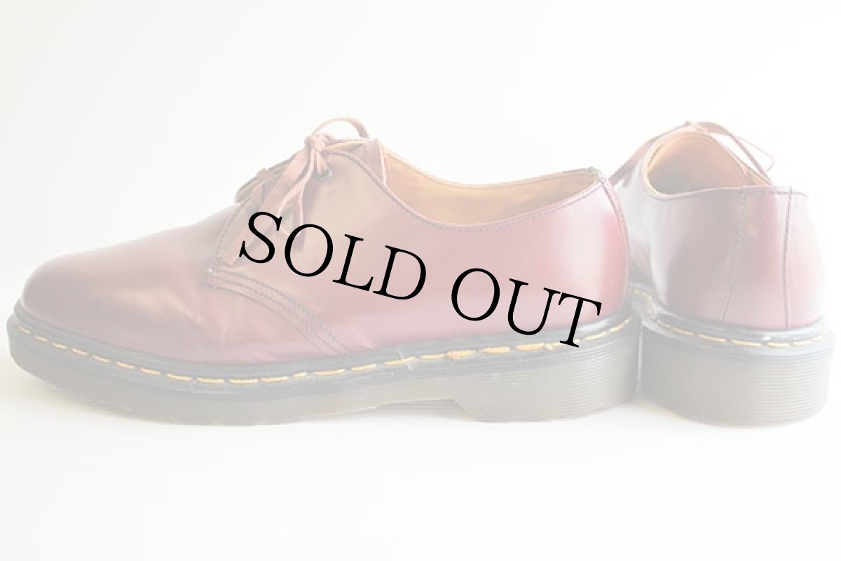 画像2: 英国製 DR.MARTENSドクターマーチン 3ホール レザーシューズ チェリー UK7 (2)