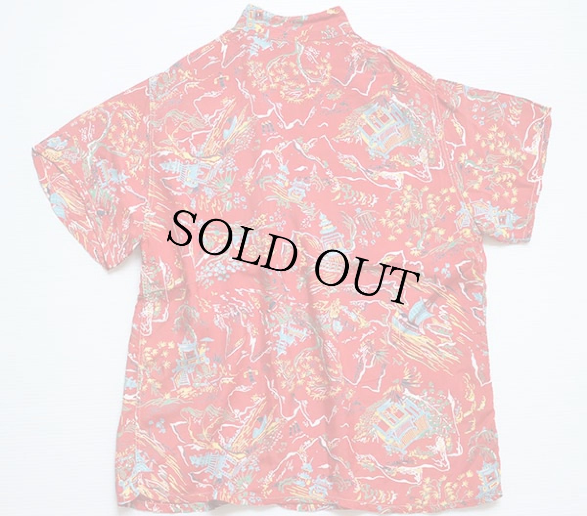 画像2: 50s HiSTEPPER チャイナ柄 レーヨン アロハシャツ (2)