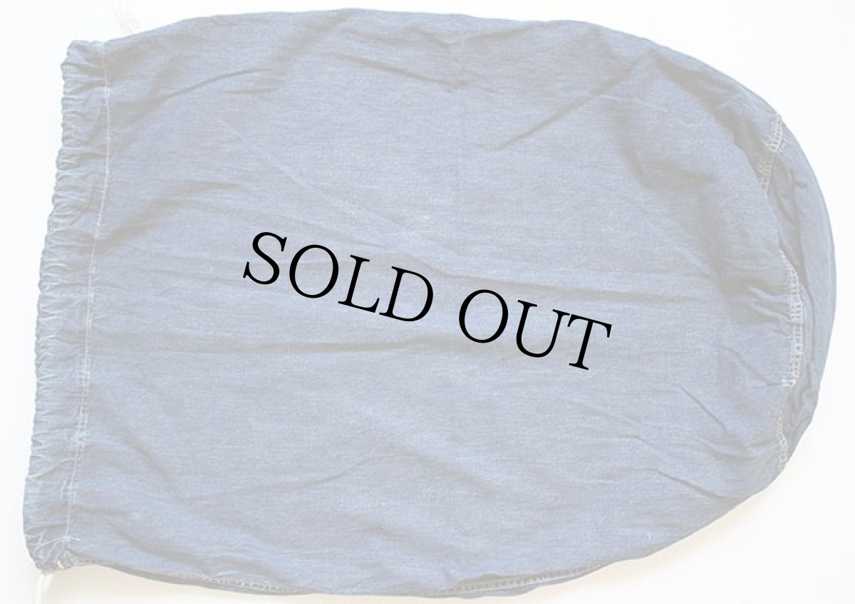 画像2: 40s 米軍 U.S.ARMY インディゴ デニム バラックバッグ★ランドリーバッグ (2)