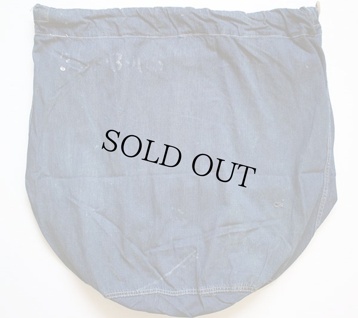 画像2: 40s 米軍 U.S.ARMY ステンシル インディゴ デニム バラックバッグ★ランドリーバッグ (2)