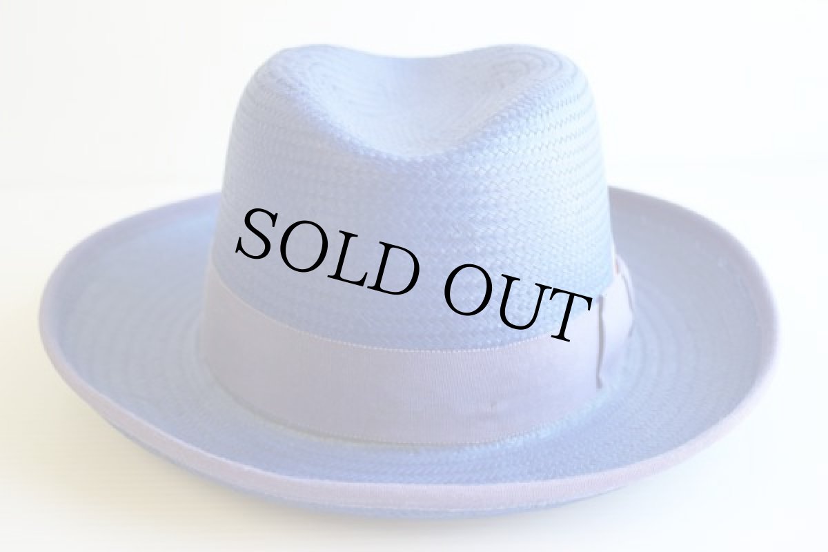 画像2: USA製 CAPAS DESIGN パナマハット 青紫 (2)