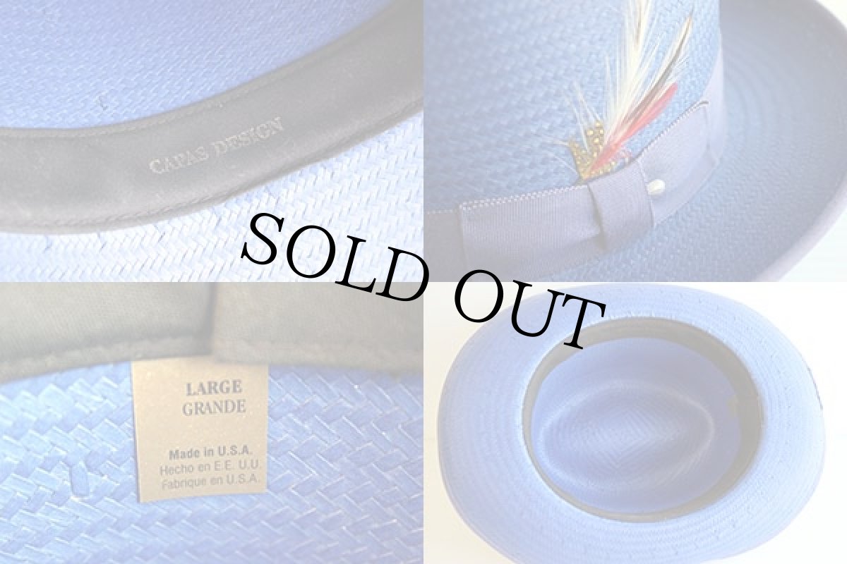 画像3: USA製 CAPAS DESIGN パナマハット 青紫 (3)