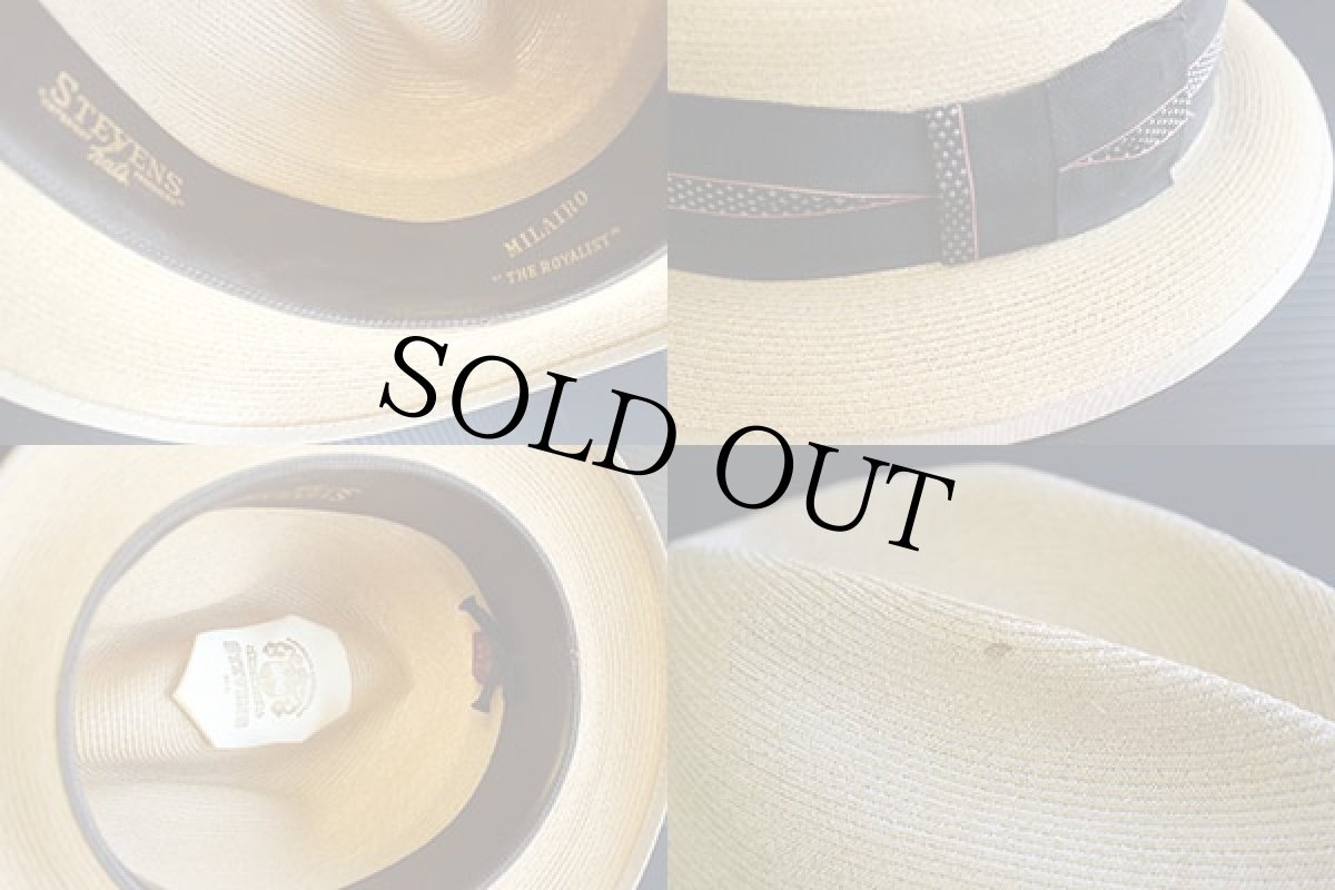 画像3: ビンテージ STEVENS 中折れハット 56cm (3)