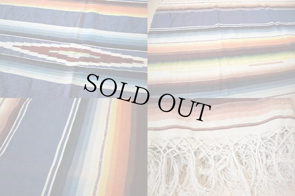 画像3: ビンテージ メキシカンラグ サラペ (3)