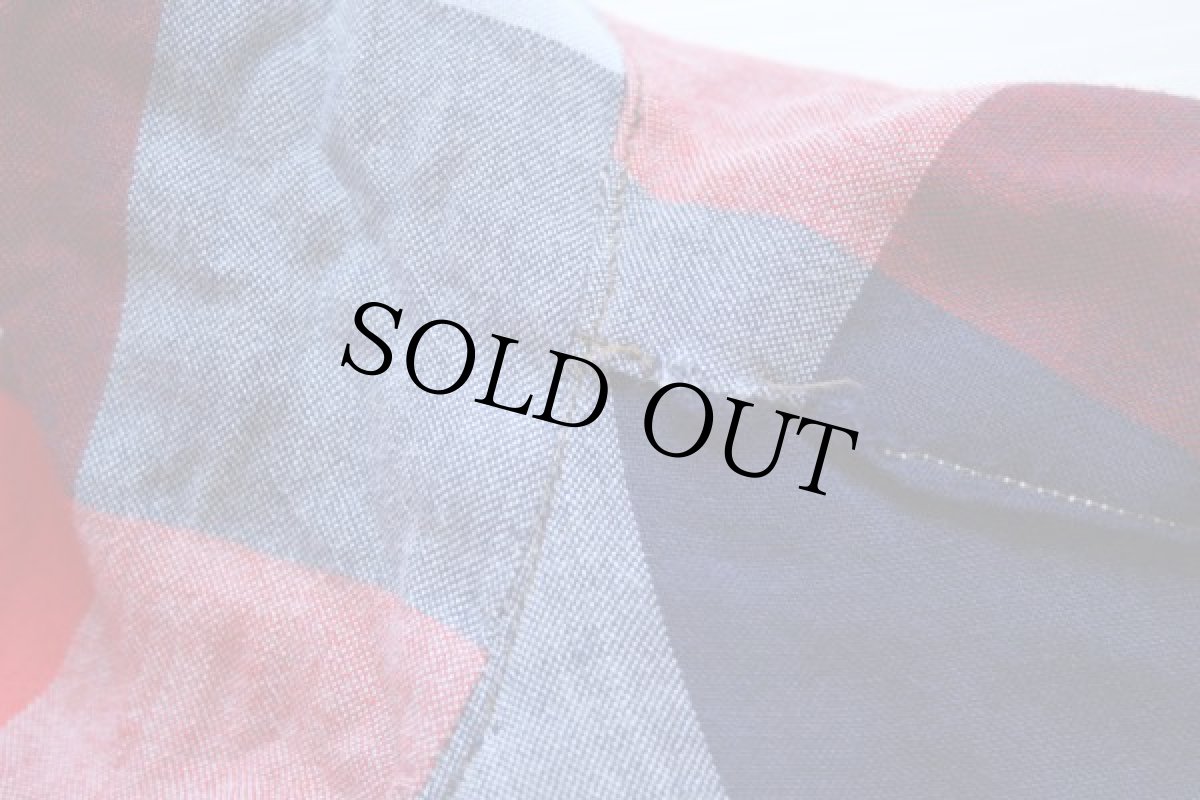 画像4: 50s guymont チェック レーヨン オープンカラーシャツ ML (4)