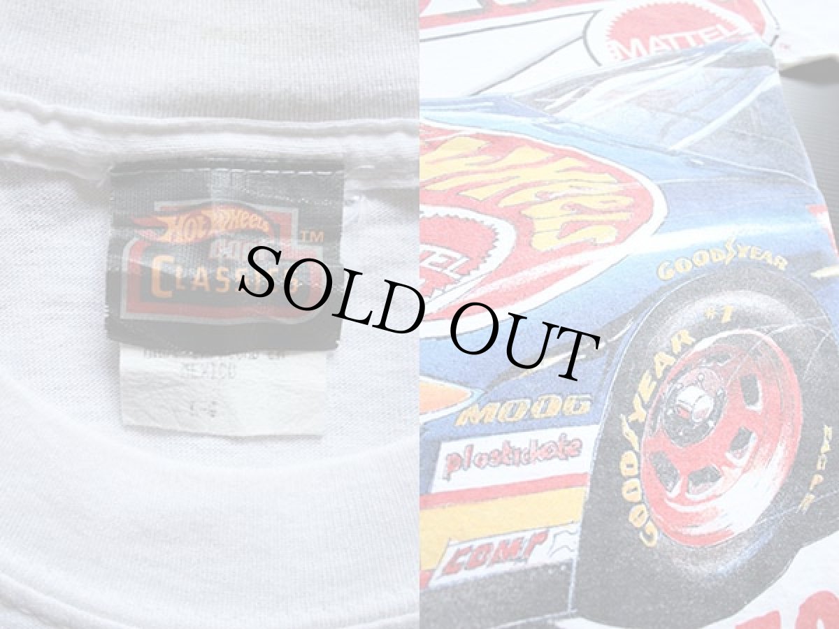 画像3: 90s HOT Wheelsホットウィール オールオーバープリント コットンTシャツ 白 L (3)