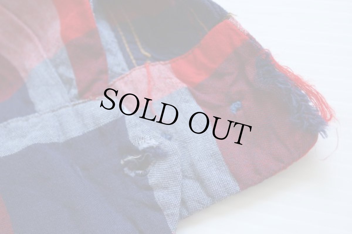 画像5: 50s guymont チェック レーヨン オープンカラーシャツ ML (5)