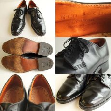画像3: 60s Crosby Squareレザーシューズ 黒 8.5 C★革靴 (3)
