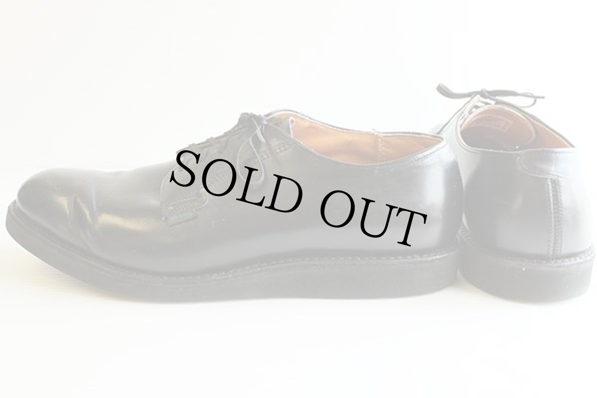 画像2: 80s USA製 REDWINGレッドウイング 101 ポストマン レザーシューズ 黒 9.5D (2)