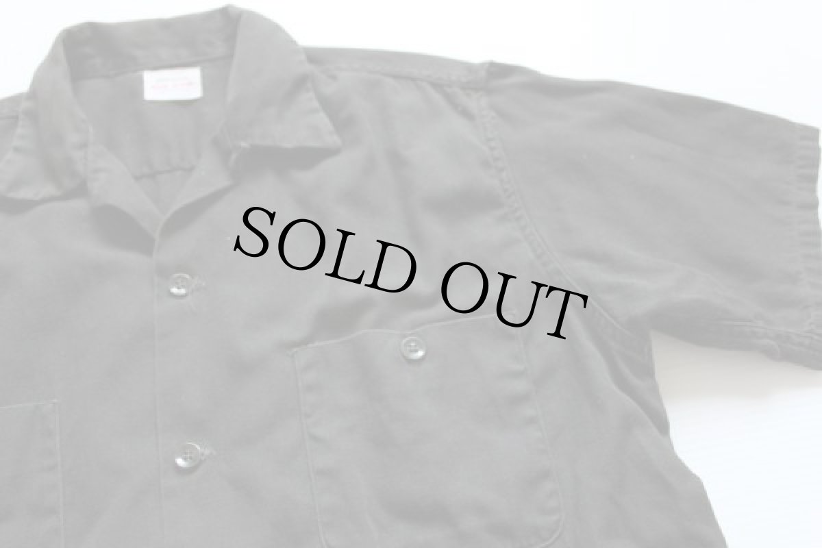 画像2: 50s PENNEY'S BIGMACビッグマック 半袖 コットン ワークシャツ 黒 (2)