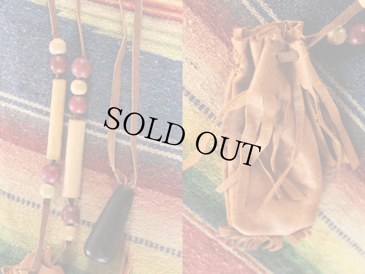 画像3: ビンテージ インディアン レザー ポーチ (3)