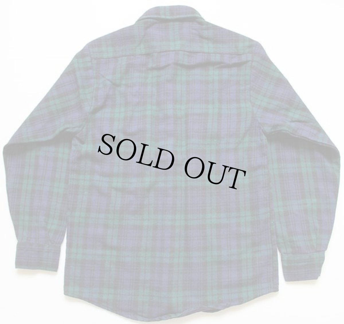 画像2: 90s USA製 FIVE BROTHERファイブブラザー ブラックウォッチ タータンチェック コットン フランネルシャツ S (2)