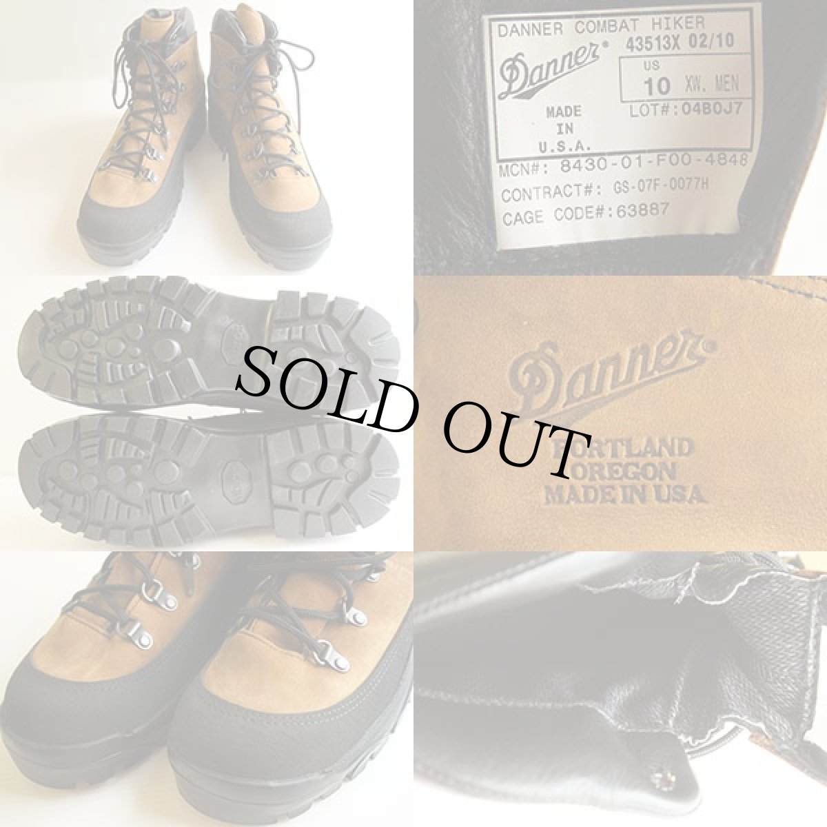 画像3: デッドストック★USA製 Dannerダナー コンバットハイカー ブーツ 10 (3)