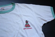 画像1: 60's HANESPORT SASAKWA染み込みプリント TシャツXL★b (1)