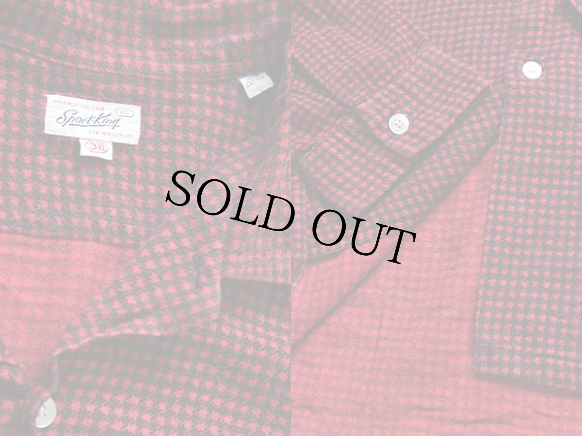 画像3: 50s Sport-King プリントネル オープンカラーシャツ XL (3)